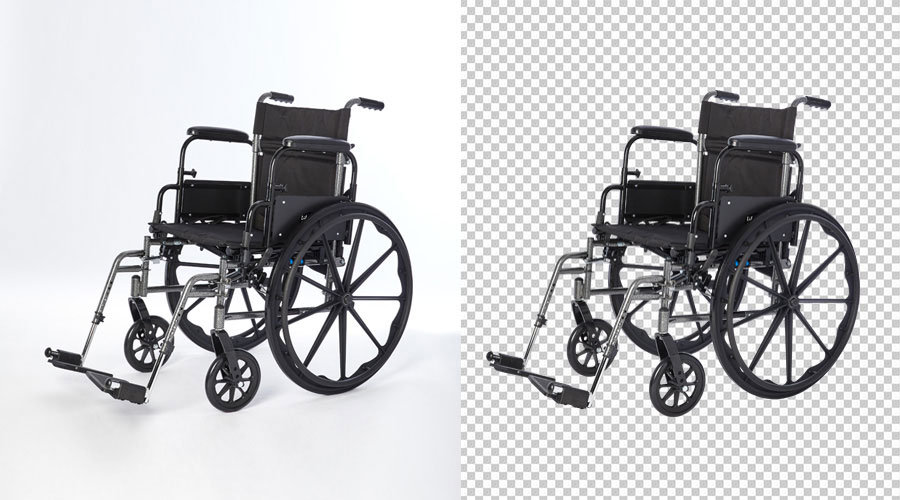Wheel chair clipping path