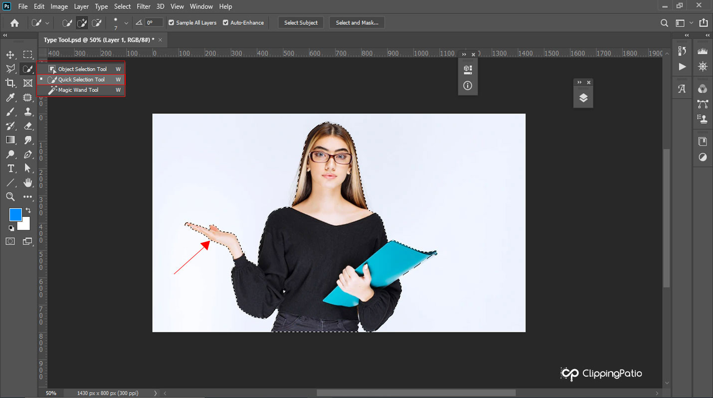 Photoshop Quick Selection Tool
