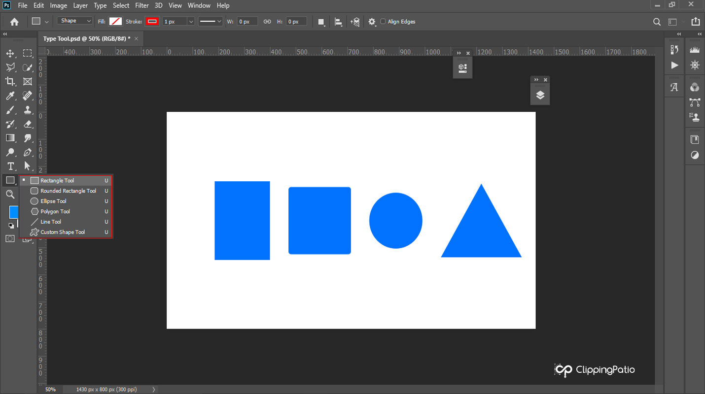 Photoshop Shape Tool